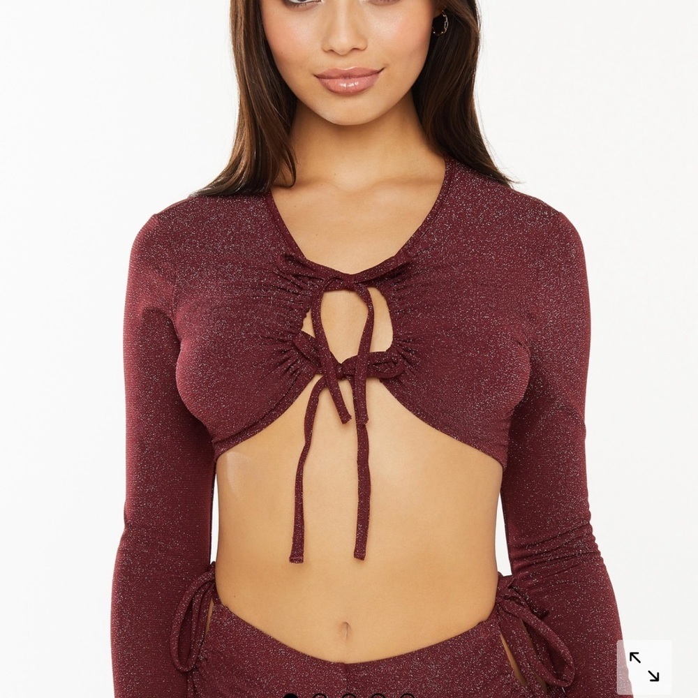Savage X Fenty | NWOT Sleep & Shine Long Sleeve Crop Top